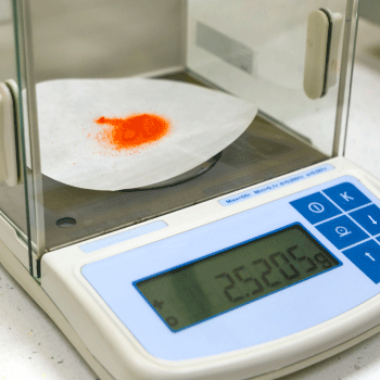 電子天秤の計測イメージ